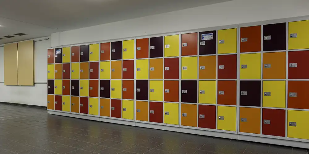 Schließfächer der Regelschule Heinrich Hertz © Ilmenau kreativ erleben